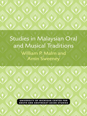 cover image of Studies in Malaysian Oral and Musical Traditions